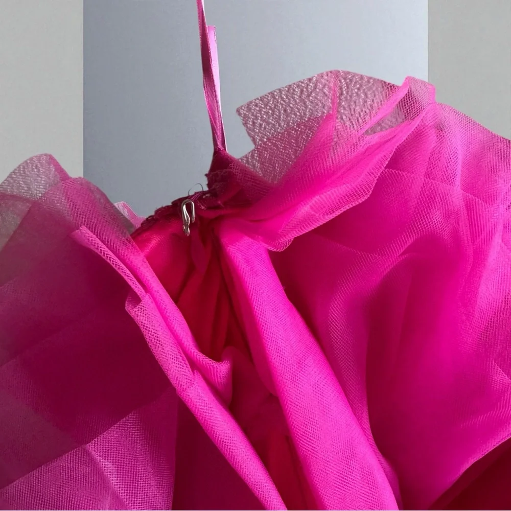 Altar’d State Daria Hot Pink Tulle Dress Size XL NWT - Picture 5 of 11